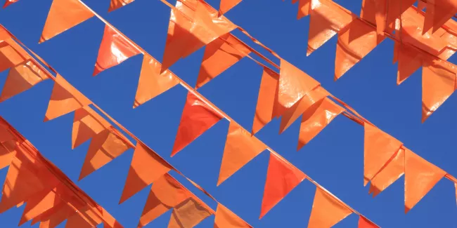 Oranje vlaggen
