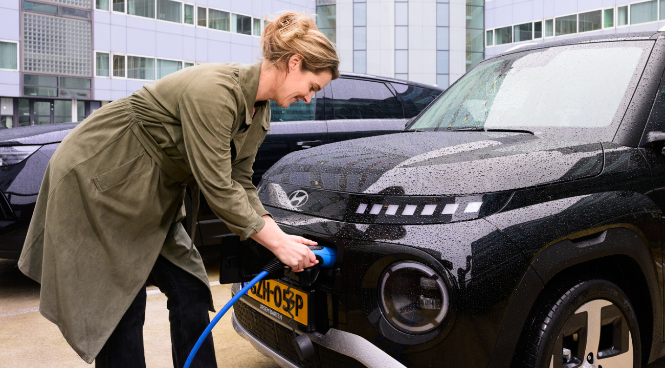 Laden van een leaseauto
