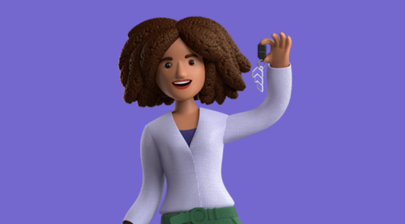 Leaserijder met sleutel