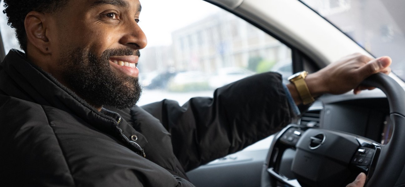 Leaserijder in bedrijfswagen