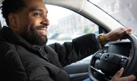 Leaserijder in bedrijfswagen